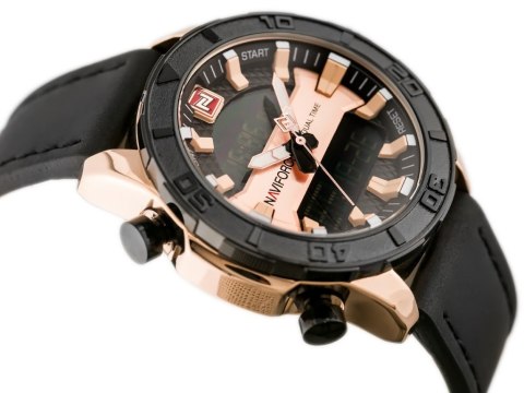 ZEGAREK MĘSKI NAVIFORCE - NF9114 (zn046d) - black/rosegold