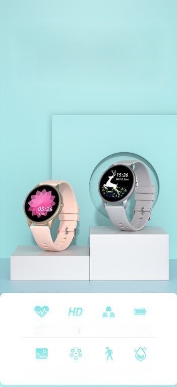 SMARTWATCH DAMSKI G. Rossi SW015-4 rosegold (sg010d)