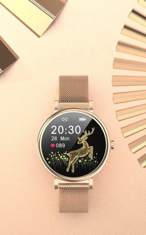 SMARTWATCH DAMSKI Rubicon RNBE64 - CIŚNIENIOMIERZ, PULSOKSYMETR (sr013d)