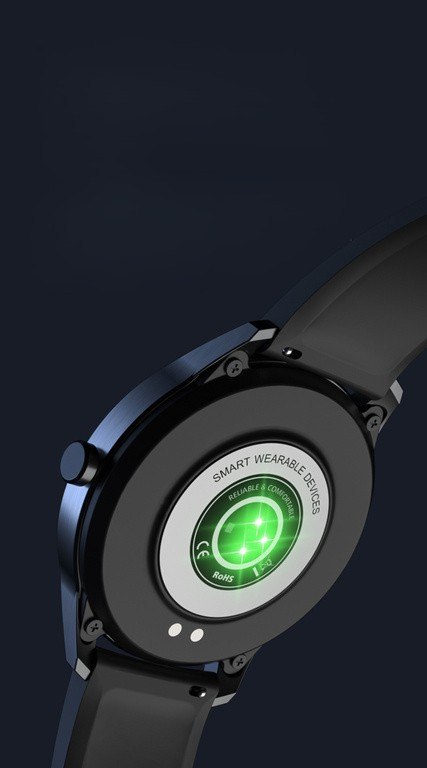 SMARTWATCH MĘSKI G. Rossi SW018-1 silver/black (sg012a) WŁASNE TARCZE