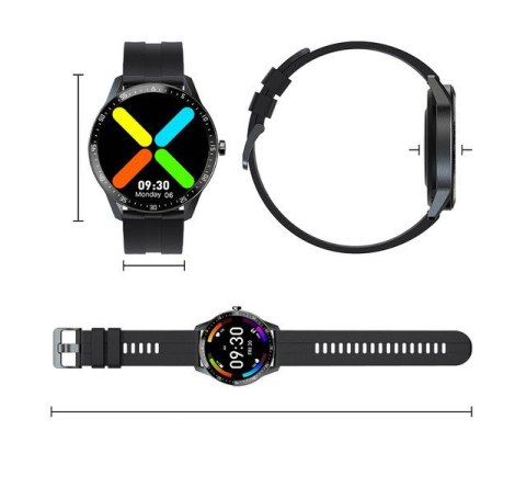 SMARTWATCH MĘSKI G. Rossi SW018-2 silver/gray (sg012b) WŁASNE TARCZE