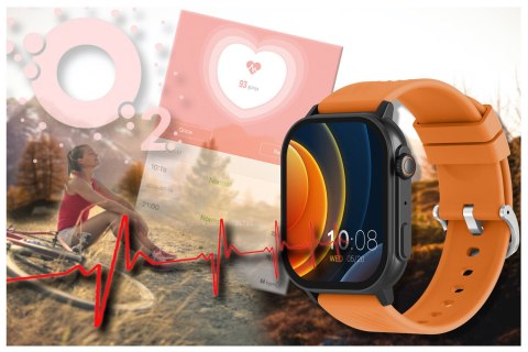 SMARTWATCH UNISEX GRAVITY GT15-2 - ROZMOWY BLUETOOTH, DODATKOWY PASEK (sg029b)