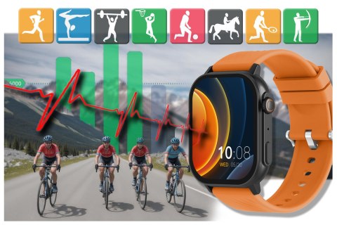 SMARTWATCH UNISEX GRAVITY GT15-2 - ROZMOWY BLUETOOTH, DODATKOWY PASEK (sg029b)