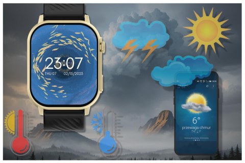 SMARTWATCH UNISEX GRAVITY GT15-6 - ROZMOWY BLUETOOTH, DODATKOWY PASEK (sg029f)