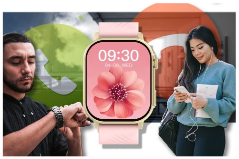 SMARTWATCH UNISEX GRAVITY GT15-7 - ROZMOWY BLUETOOTH, DODATKOWY PASEK (sg029g)