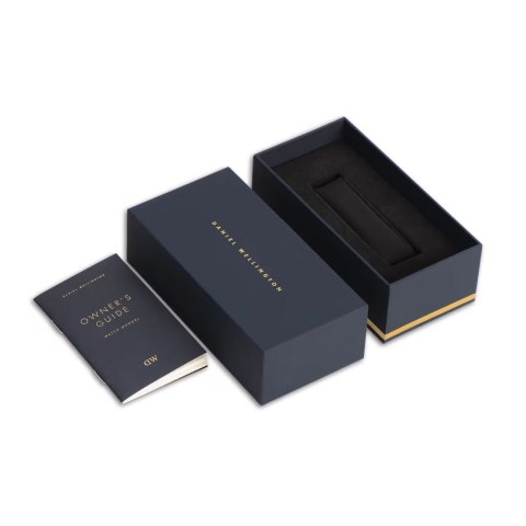 ZEGAREK DAMSKI DANIEL WELLINGTON Bound Black Crocodile Rose Gold DW00100693 + BOX