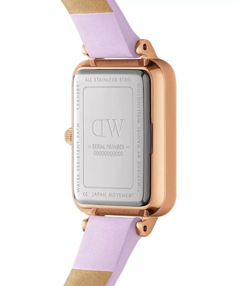 ZEGAREK DAMSKI DANIEL WELLINGTON Quadro Lavender Mop 20mm DW00100637 + BOX (zw521b)