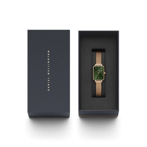 ZEGAREK DAMSKI DANIEL WELLINGTON Quadro Pressed Melrose Emerald 20mm DW00100445+ BOX (zw505n)