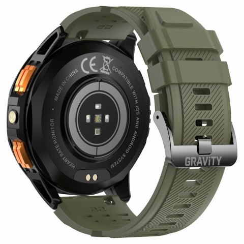 SMARTWATCH MĘSKI GRAVITY GT24-5 - LATARKA, DODATKOWY PASEK (sg033e)