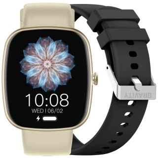 SMARTWATCH UNISEX GRAVITY GT18-7 - ROZMOWY BLUETOOTH, DODATKOWY PASEK (sg036g)