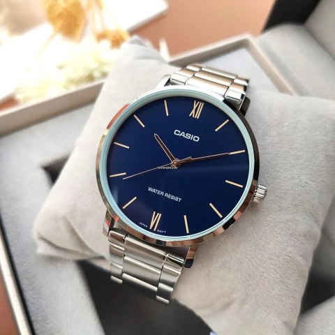 ZEGAREK MĘSKI CASIO MTP-VT01D-2B (zd165n) + BOX