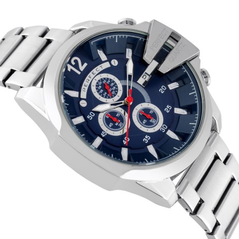 ZEGAREK MĘSKI PERFECT M513CH-04 - CHRONOGRAF (zp387d) + BOX