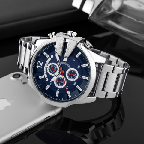 ZEGAREK MĘSKI PERFECT M513CH-04 - CHRONOGRAF (zp387d) + BOX