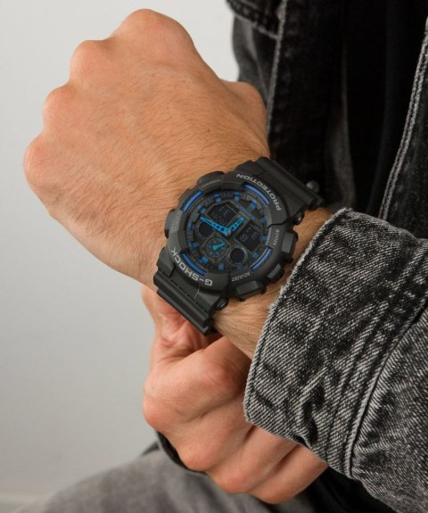 ZEGAREK MĘSKI CASIO G-SHOCK GA-100-1A2ER (zd135b) + BOX