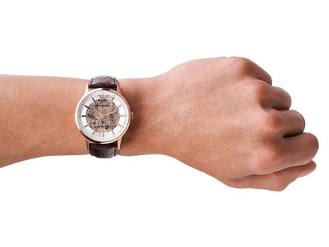 Zegarek męski EMPORIO ARMANI SKELETON AUTOMATIC AR60039 (zi055b)