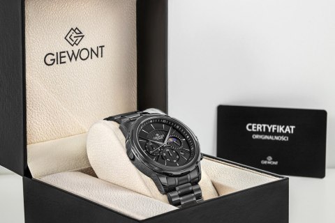 Zegarek Męski Giewont Chronograph Sapphire Czarny GW9460-B1