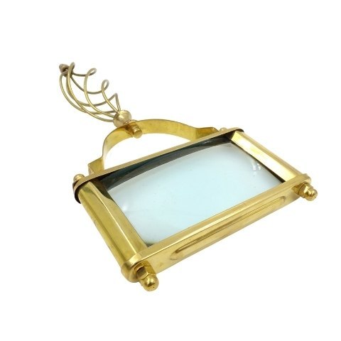 Duża Lupa Mosiężna Prostokątna Powiększenie 3.5x - 70718