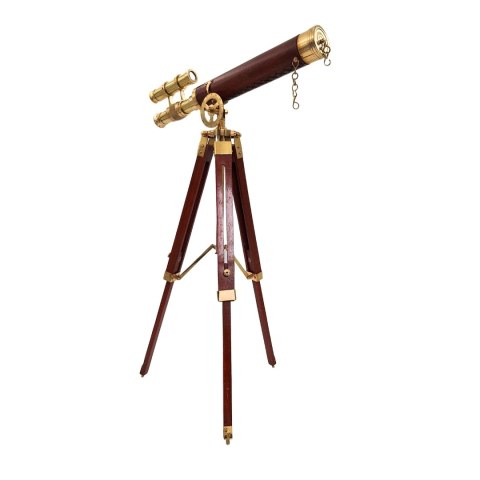 Duża mosiężna luneta na trójnogu - Wysokość maksymalna 57 cm - TDBL
