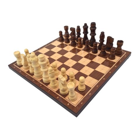 Klasyczne Szachy drewniane - 27 x 27 cm - 1050743