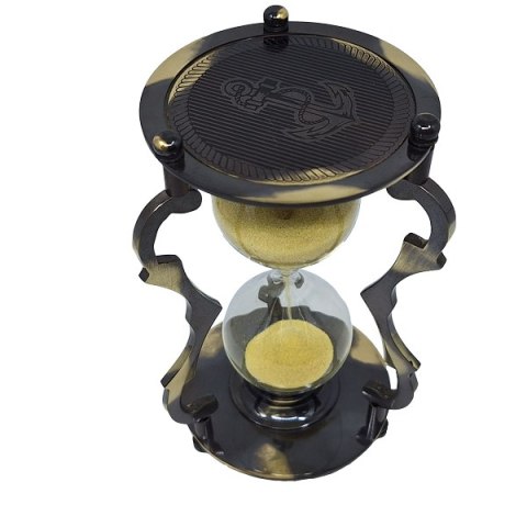 Klepsydra mosiężna - wykończenie antyk 5min - NC2677