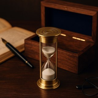 Klepsydra piaskowa w pudełku drewnianym 3 minuty - ROUND STP99