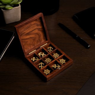 Kółko i Krzyżyk Drewniane Marynistyczne - Prezent dla Żeglarza - SE-2546