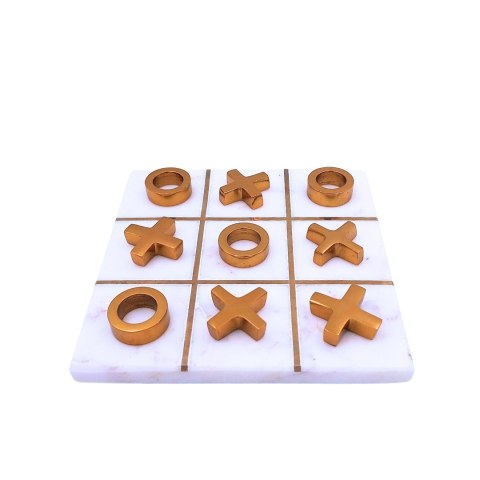 Kółko i krzyżyk na podstawie marmurowej - 1598