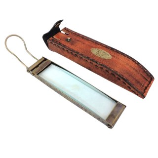 Lupa prostokątna w skórzanym etui MFK