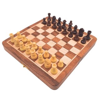 Szachy drewniane magnetyczne - gra strategiczna - G201Z