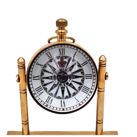 Zegar Marynistyczny na Biurko Mosiężny- NC2963