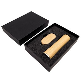 Zestaw biznesowy: Pendrive 16 GB + Powerbank 2600 mAh w eleganckim pudełku - PDPB