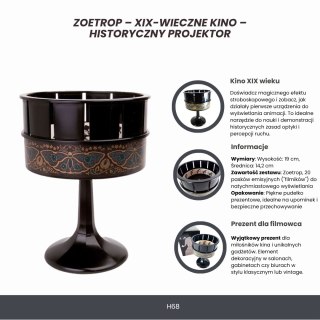 Zoetrop - XIX-wieczne kino - Historyczny Projektor - H68