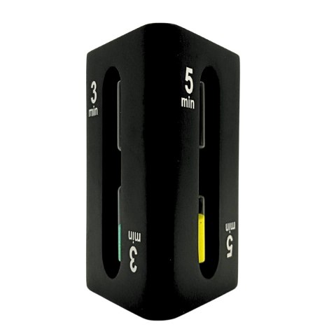 Klepsydra 1-3-5 minut trójstronna czarna - STW6