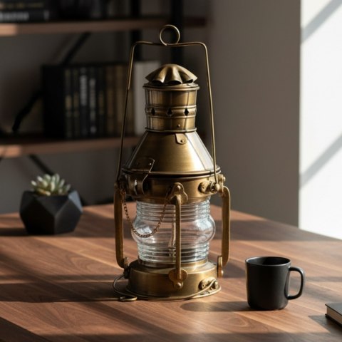 Lampa Żeglarska Metalowa Retro 34cm - SL9