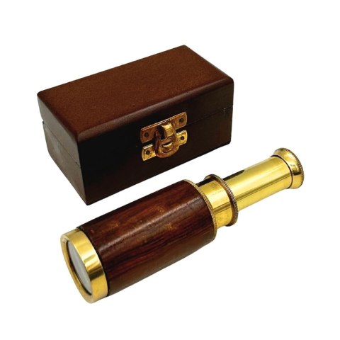 Luneta Mosiężna w Pudełku Drewnianym - HT06