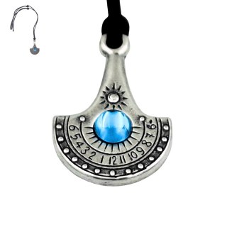 Naszyjnik Zegarek Słoneczny - Nil - Posrebrzany Zamak + Czeski kryształ - NIL33