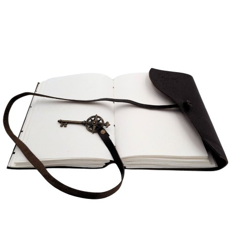 Notes Skórzany Retro Róża Wiatrów 200 stron - Prezent dla Żeglarza - AH03