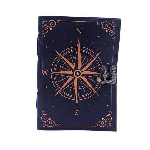 Notes Skórzany Róża Wiatrów Retro - Prezent dla żeglarza - AH09