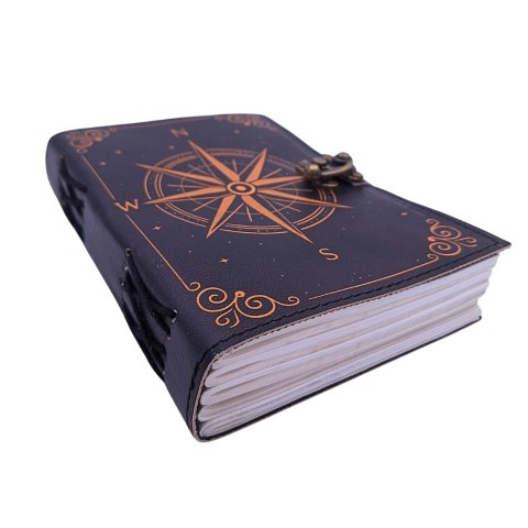 Notes Skórzany Róża Wiatrów Retro - Prezent dla żeglarza - AH09