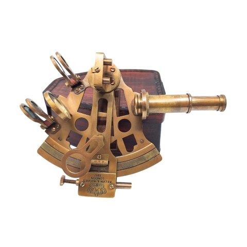 Sekstans w skórzanym etui - Prezent dla żeglarza - NSLB72/4