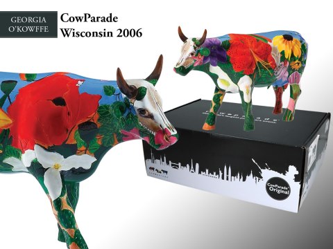 CowParade Wisconsin 2006, Georgia O'Kowffe, autor: Donna McKay.
