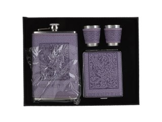 Kpl. Piersiówka + 1 kieliszk+ papierośnica