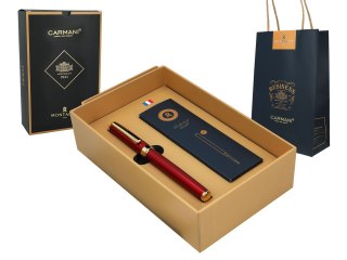 Pióro kulkowe z nabojami, bordowe.