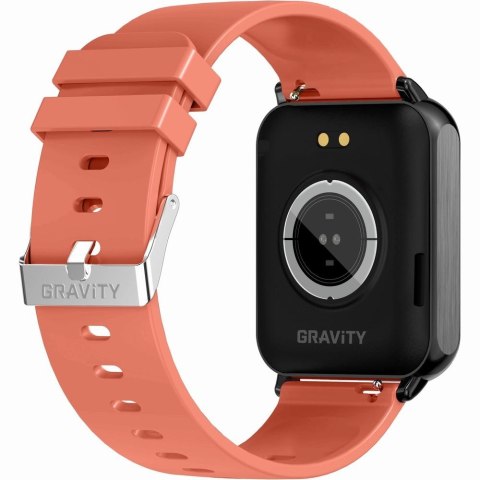 Smartwatch Gravity Czerwono Czarny 2 Paski GT17-10