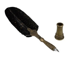 Zestaw piśmienniczy - Pióro z wymiennymi stalówkami i atramentem