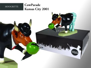 CowParade Event in Kansas City in 2001, Moogritte, autor: Linda Jayne Schmer
