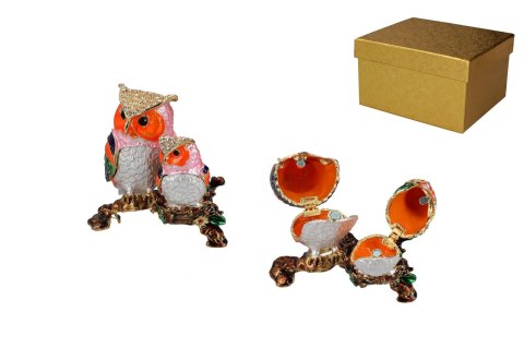 Kasetka metalowa - sowa