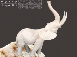 Słoń Barnaba -alabaster grecki