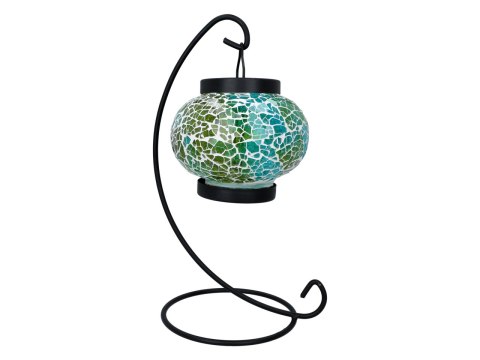 Świecznik/lampion - klosz pojedynczy, wielokolorowy