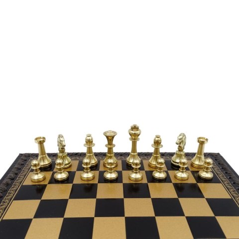 Ekskluzywne mosiężne szachy Italfama 28x28 cm - N001
